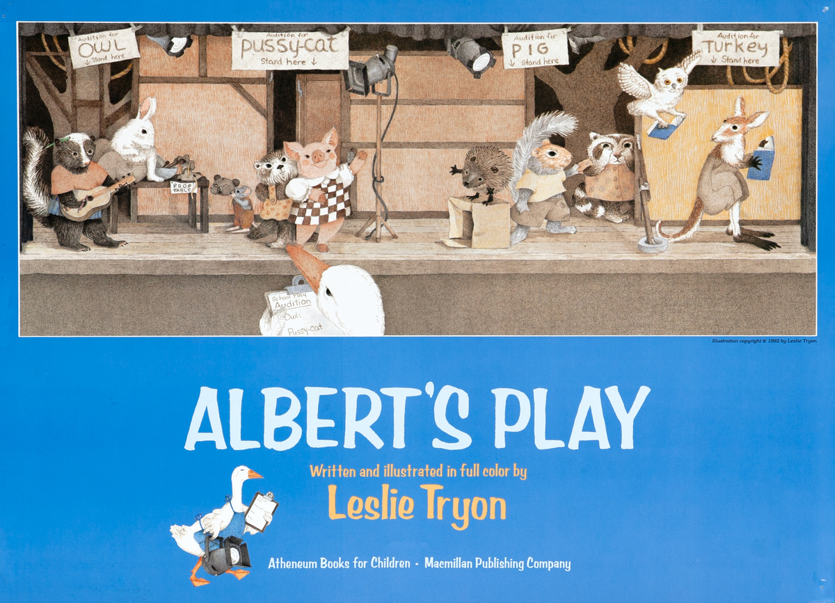 Albert's Play Original Children's Book Poster