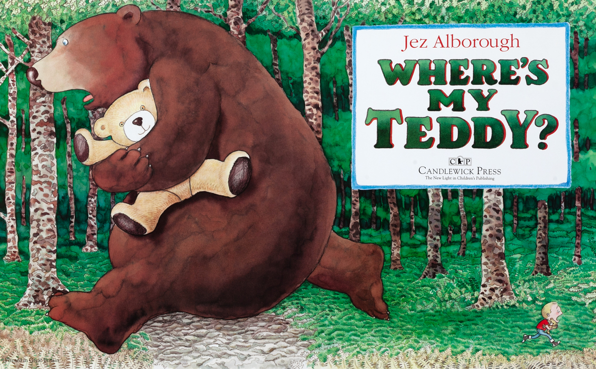 Where's My Teddy Original Children's Book Poster