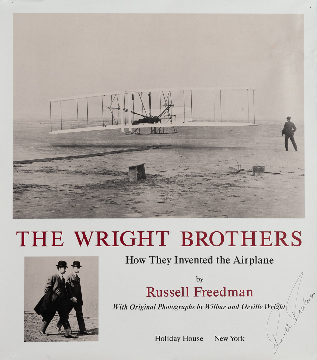 The Wright Brothers How They Invented the Airplane Original Book Poster