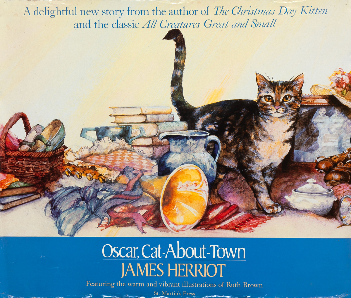 Oscar, Cat-About-Town by James Herriot Original Children's Book Poster