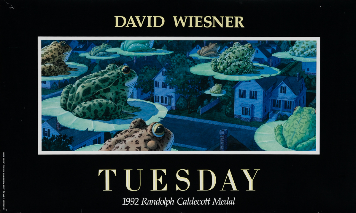 David Wiesner Tuesday Original Children's Book Poster