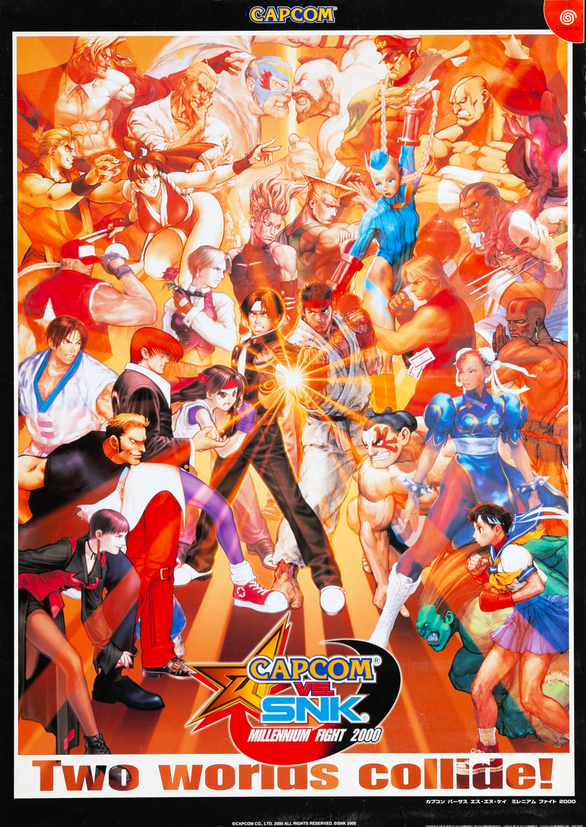 Capcom VS. SNK Japanese Anime Poster