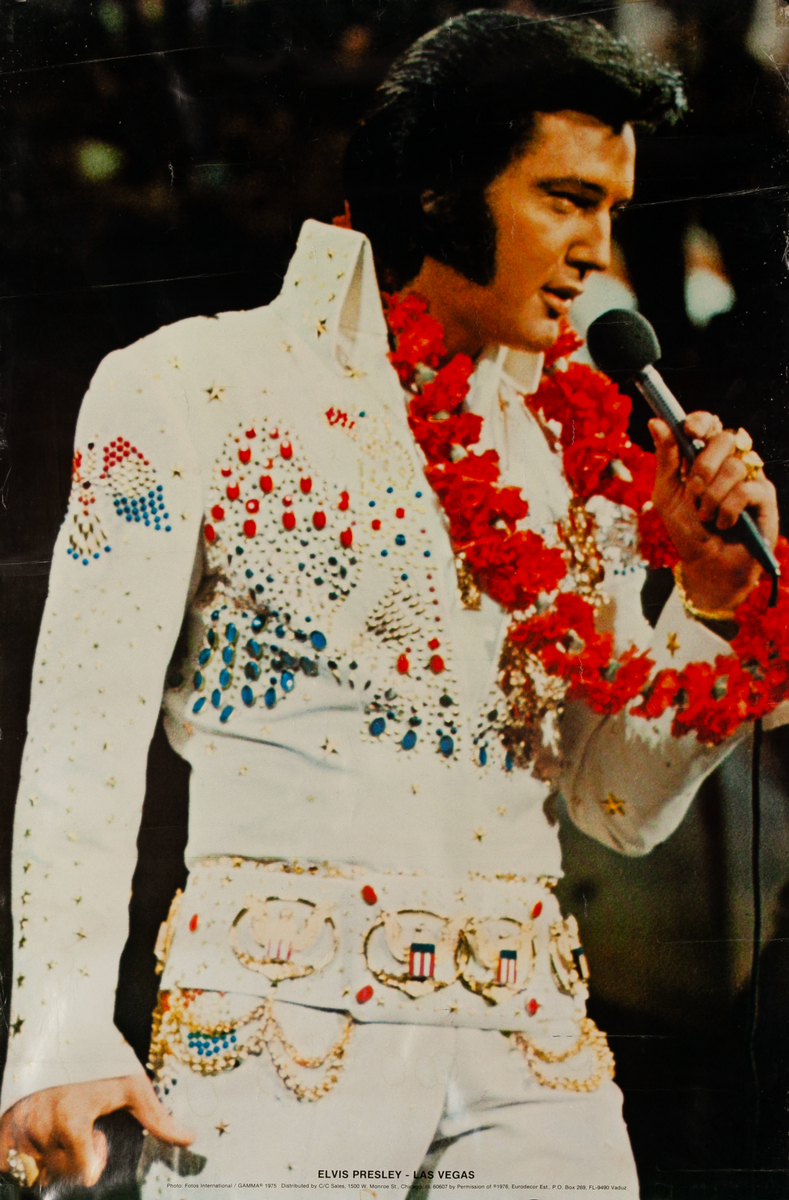 Elvis Presley Las Vegas Orignal Rock and Roll Poster