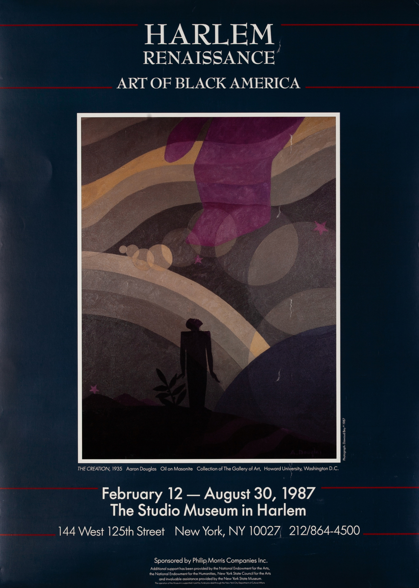 Harlem Renaissance Art of Black America Original Studio Museum in Harlem Exhibition Poster