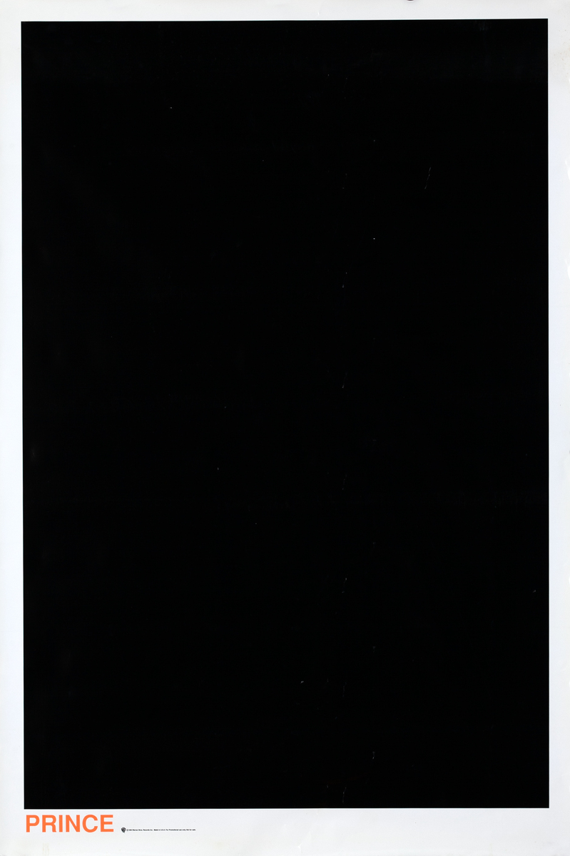 Prince The Black Album Original Poster