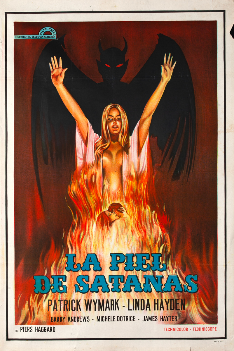 BLOOD ON SATAN'S CLAW Argentianian 1 Sheet Movie Poster