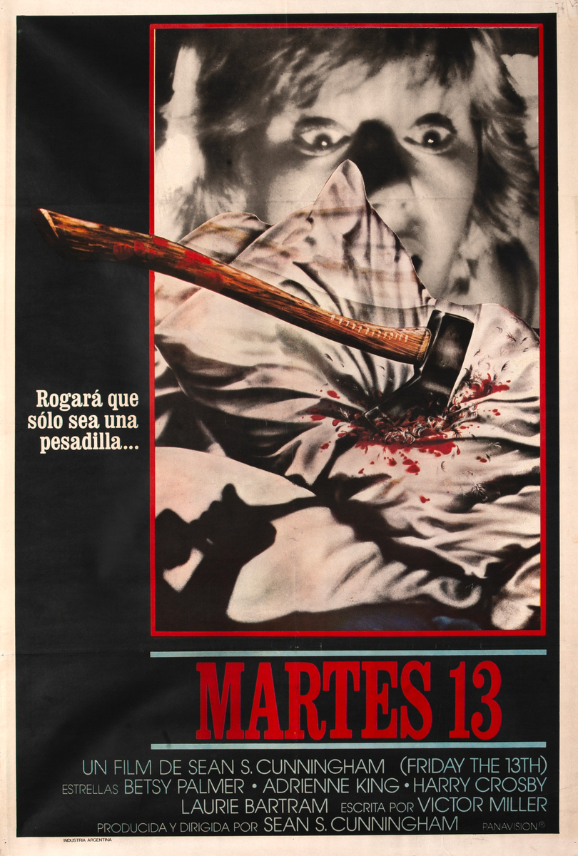 Friday the Thirteenth Argentinian 1 Sheet Movie Poster 