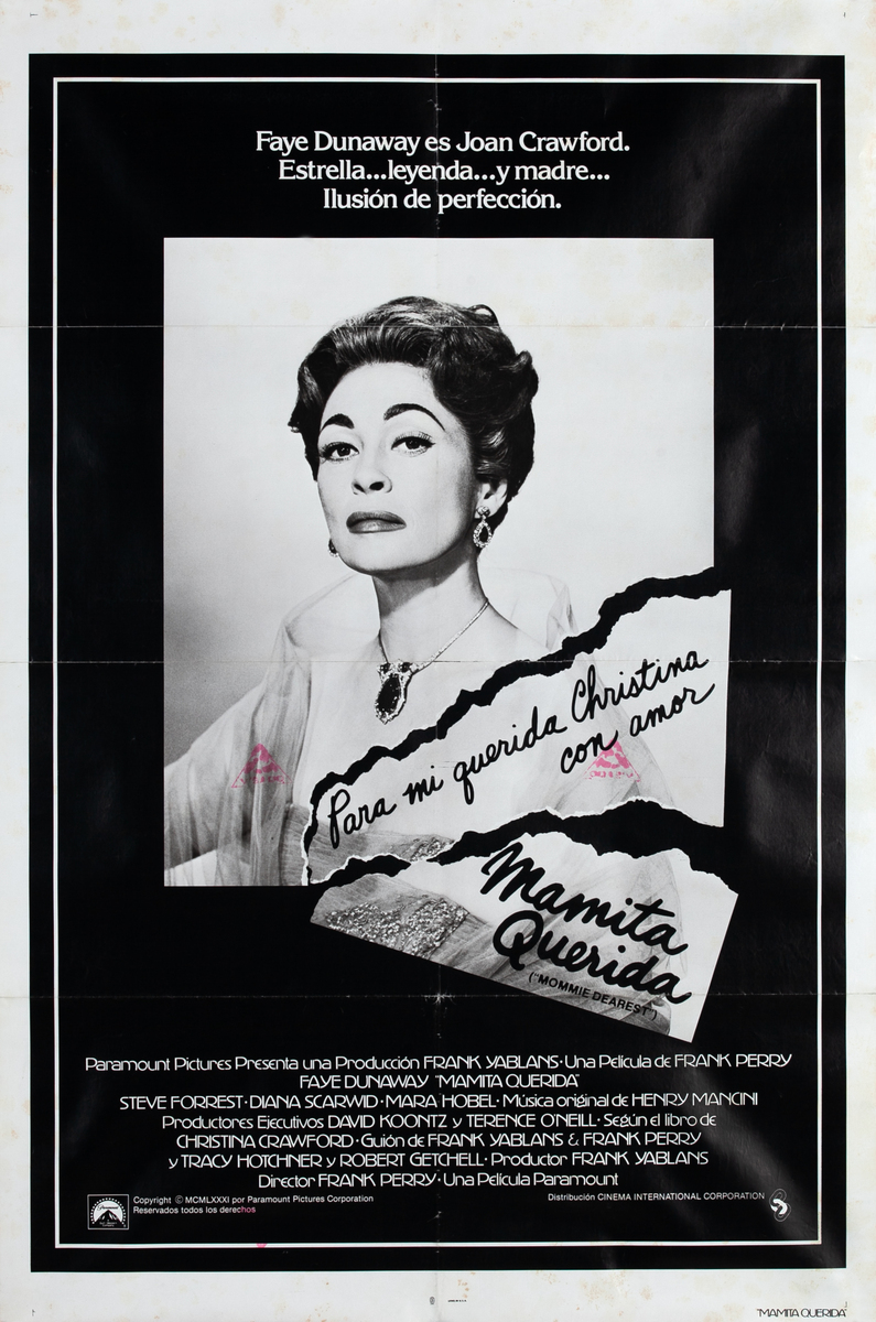 Mommie Dearest  Argentinean 1 sh movie poster