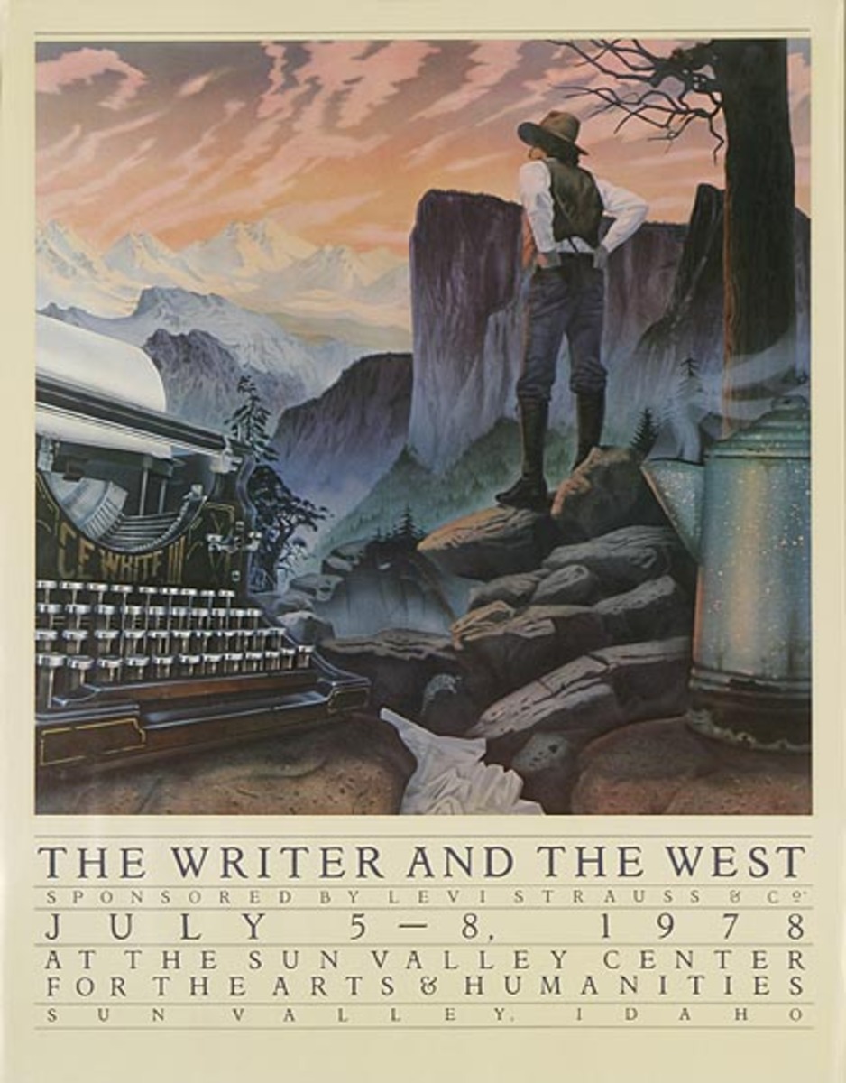 Levi's Original Advertising Poster The Writer and the West 