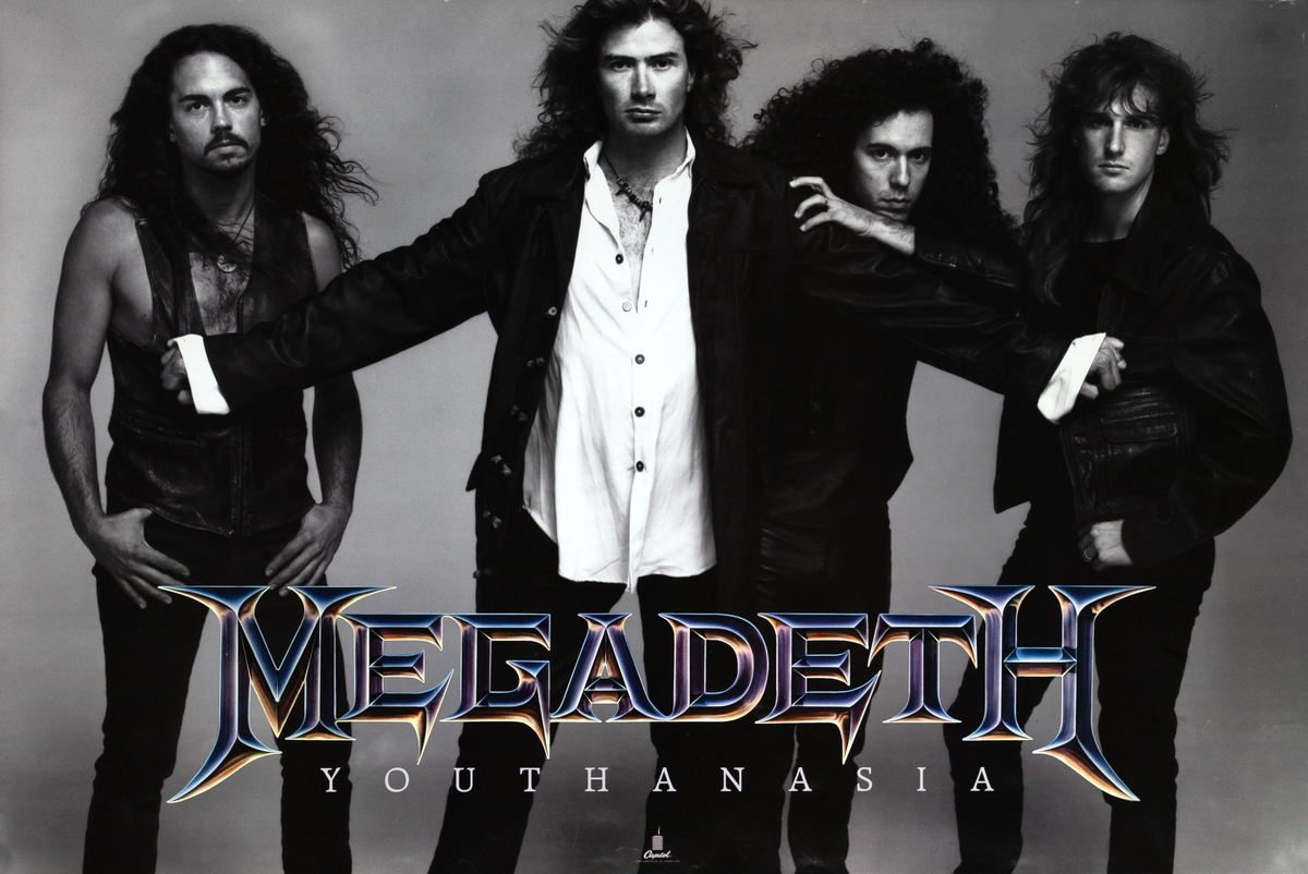 Megadeath Youthanasia Album Poster 