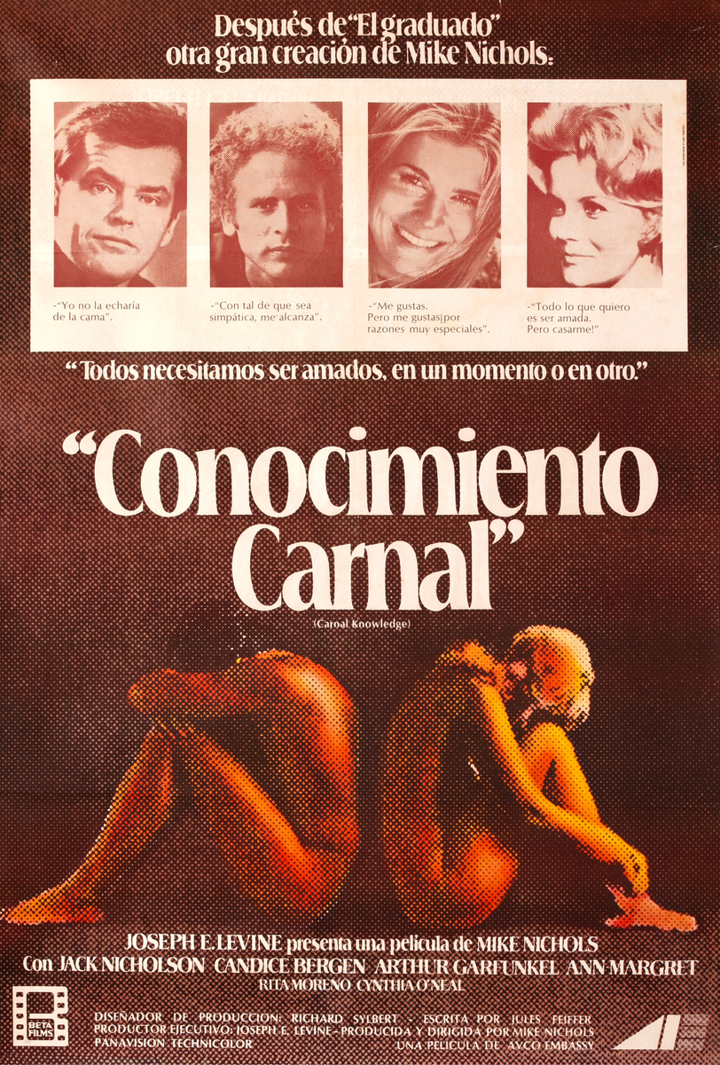Carnal Knowledge Argentinian 1sh Movie Poster