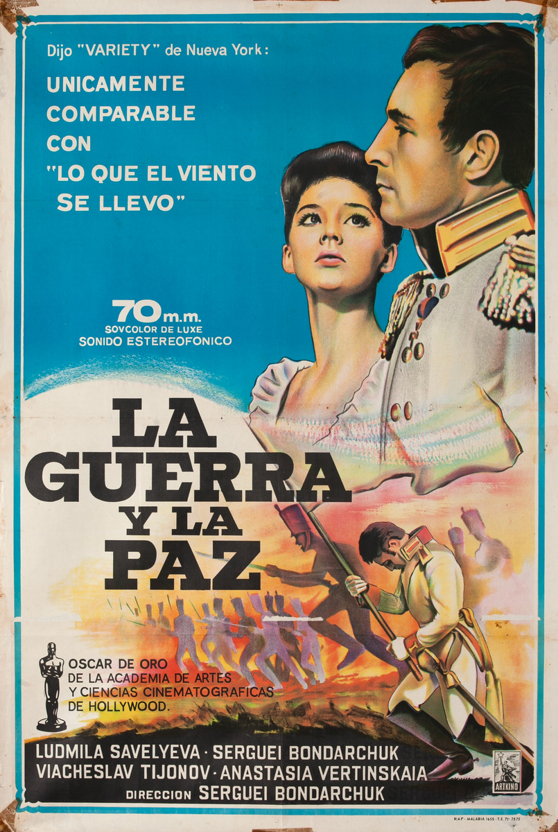 War & Peace Argentinean 1sh Movie Poster 