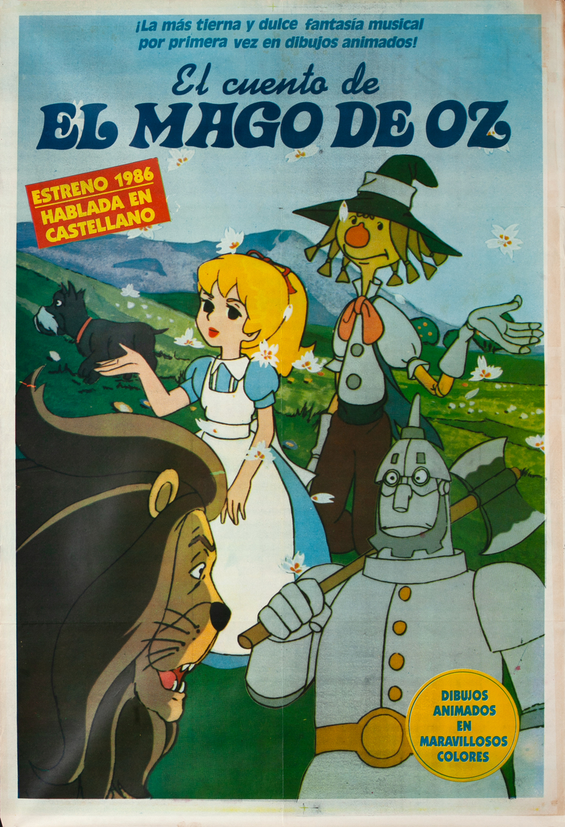 el Cuento de El Mago De Oz - The Tale of the Wizard of Oz Original Argentinean Movie Poster 
