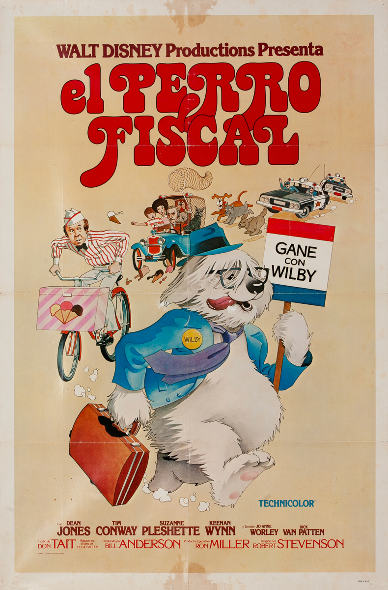 The Shaggy D.A., Walt Disney Spanish 1sh Movie Poster