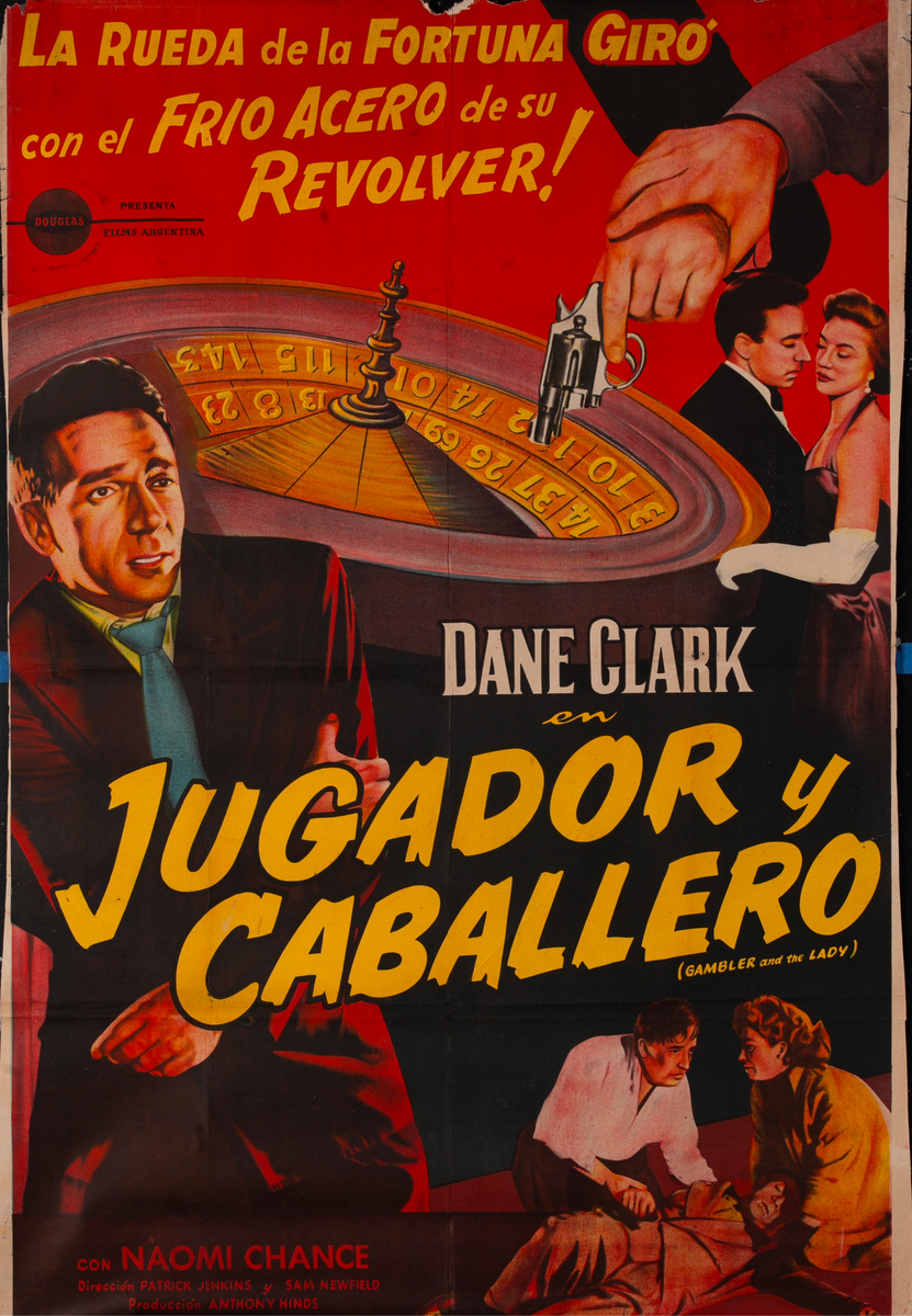 The Gambler and the Lady Argentinean Movie Poster 