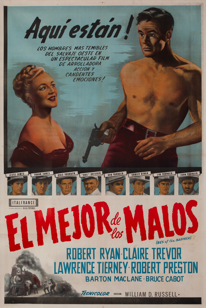 Best of the Badmen, Argentinean Movie Poster El Major de los Malos