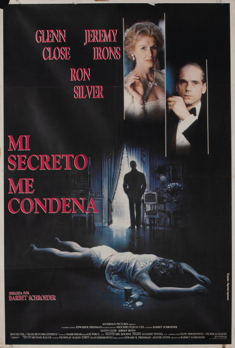 Reversal of Fortune, Spanish 1 Sheet Movie Poster 