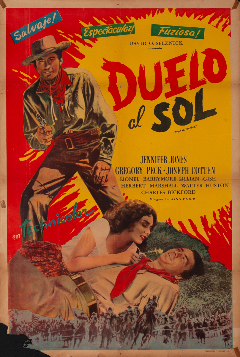 Duelo el Sol - Duel in the Sun Argentinean Movie Poster
