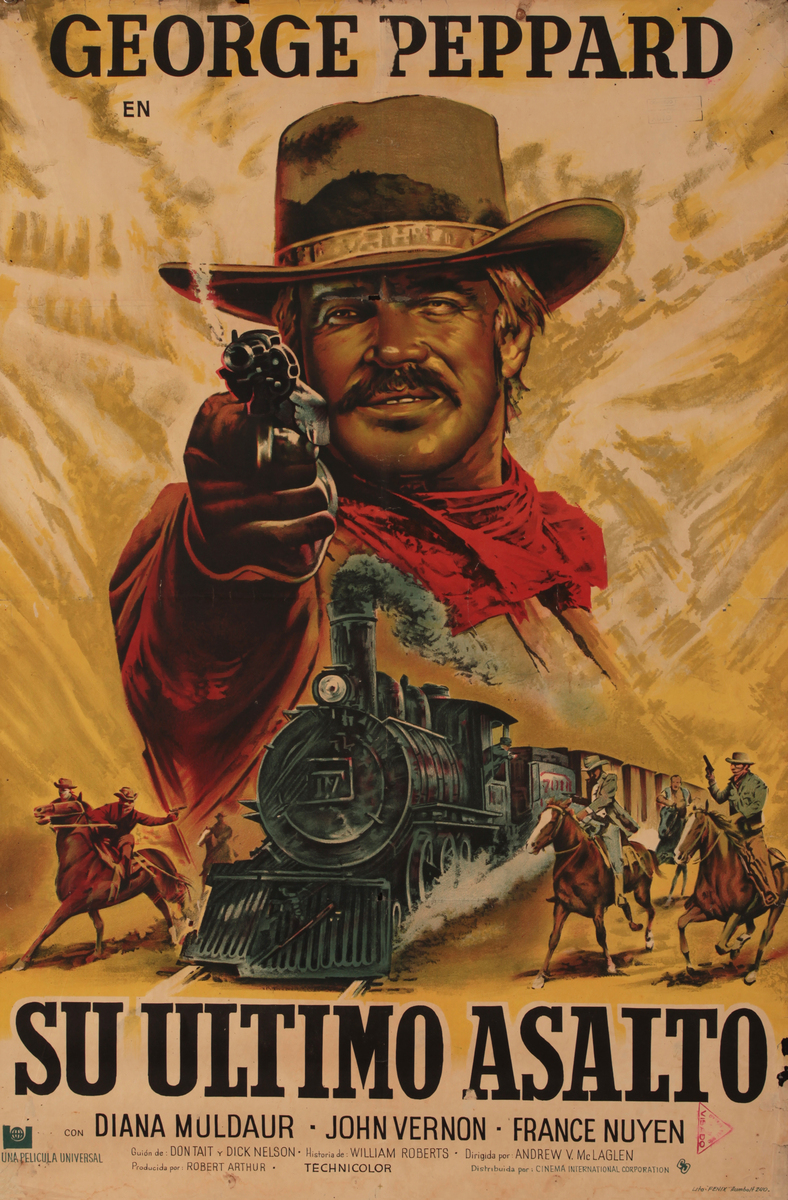 One More Train to Rob, Argentinean Movie Poster 