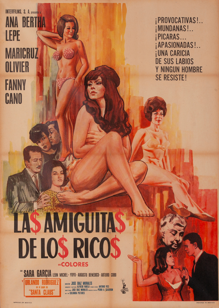 Las amiguitas de los ricos - The rich people's little friends Mexican Movie Poster 