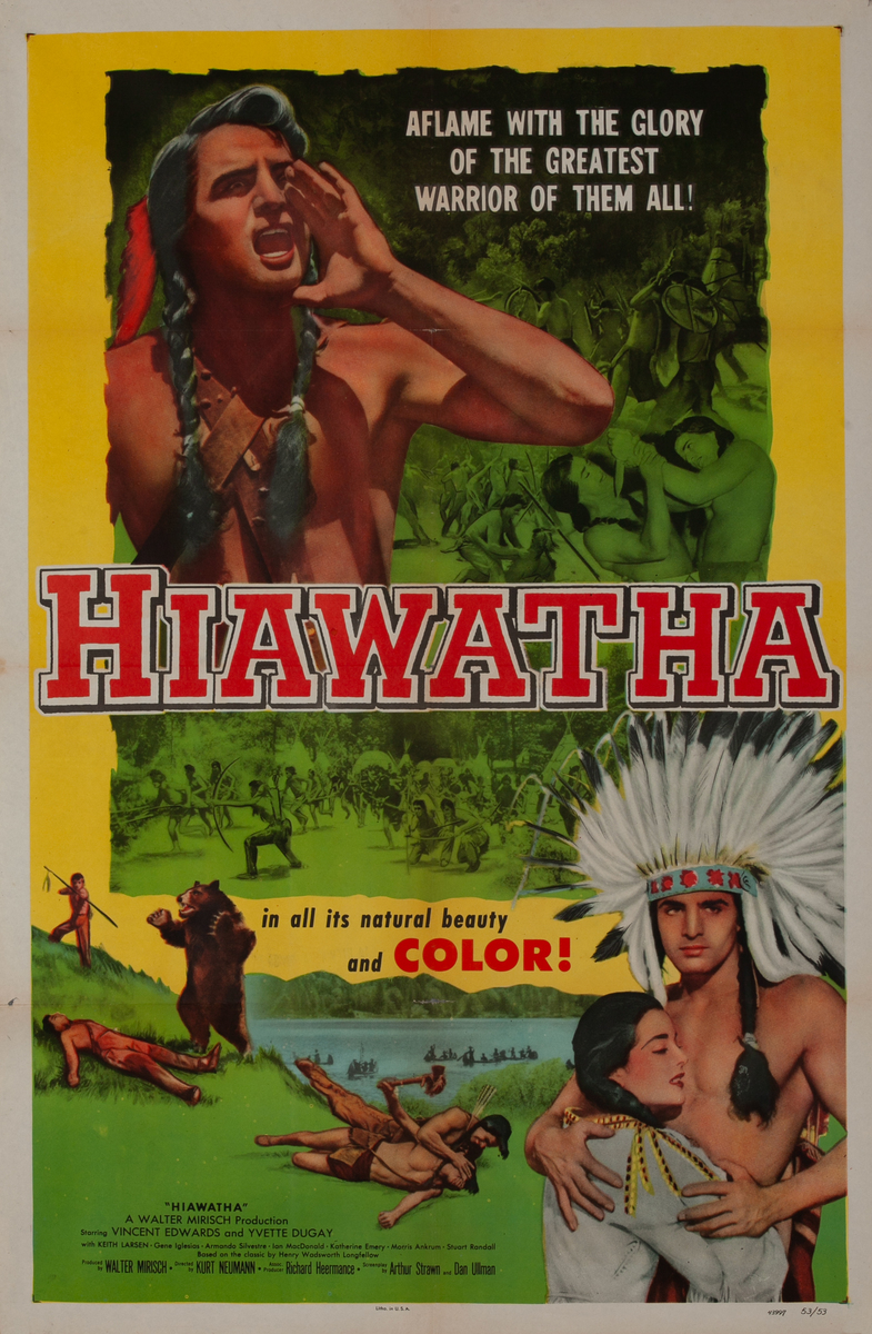 Hiawatha Western 1sh Movie Poster