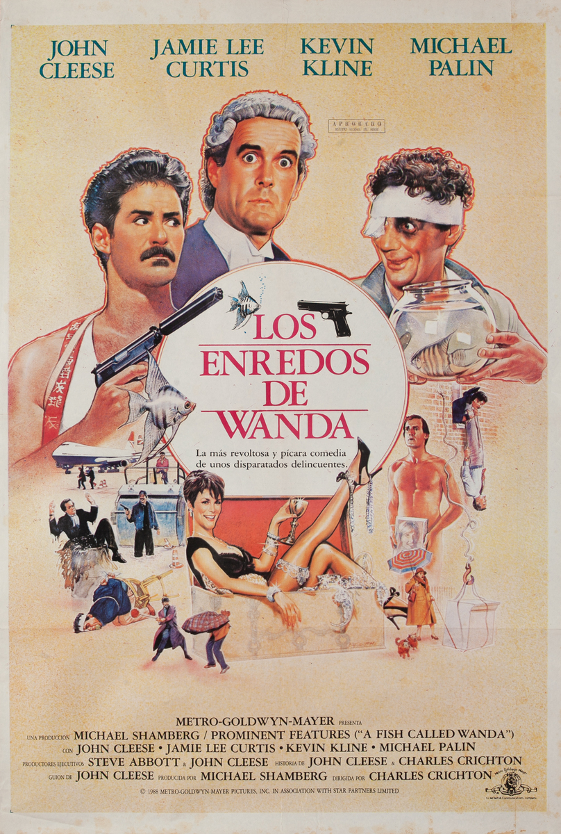 A Fish Called Wanda, Argentinean Movie Poster 