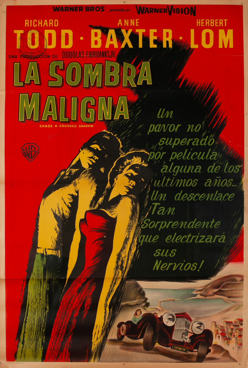 Chase a Crooked Shadow Argentinean Movie Poster 