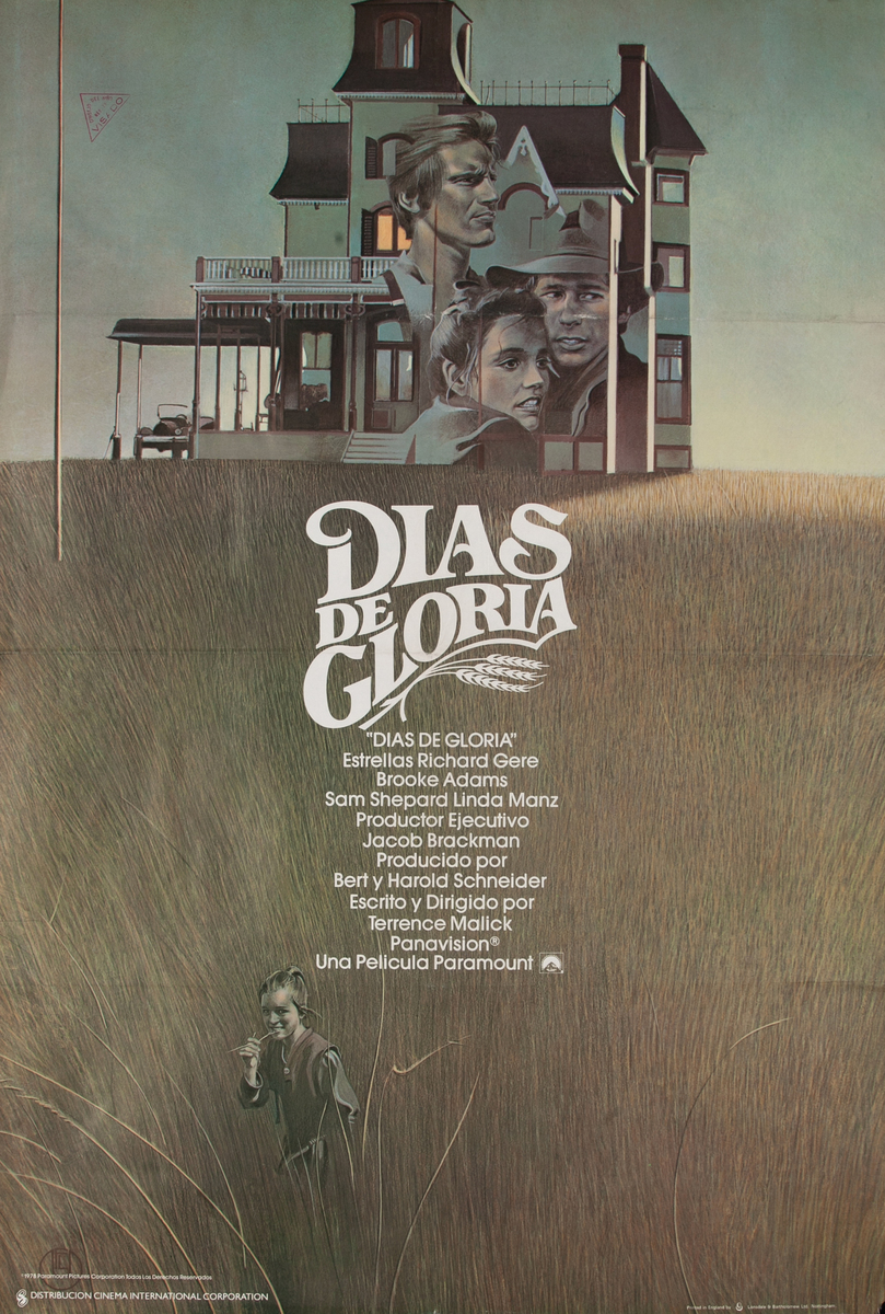 Days of Heaven, Argentinean Movie Poster 