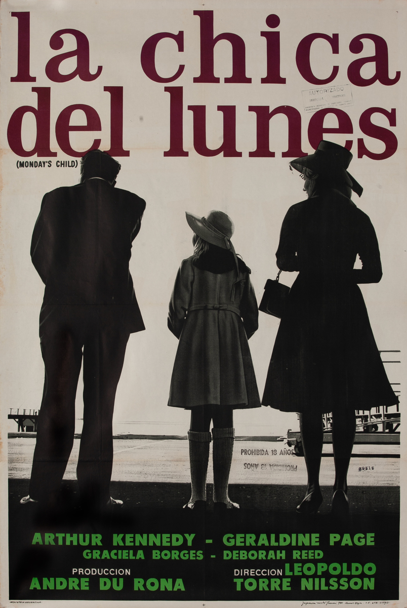 Monday’s Child  La Chica de Lunes Argentinean Movie Poster 