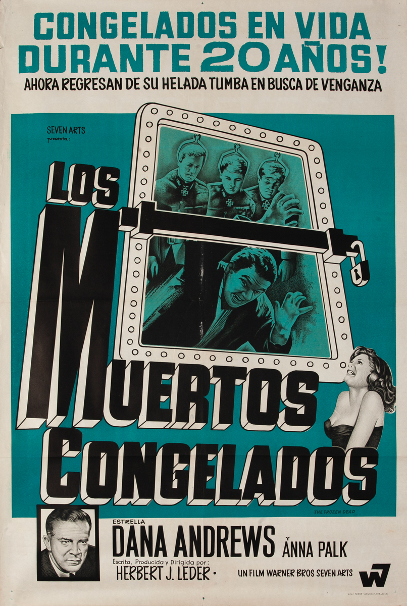 The Frozen Dead, Argentinean Movie Poster 