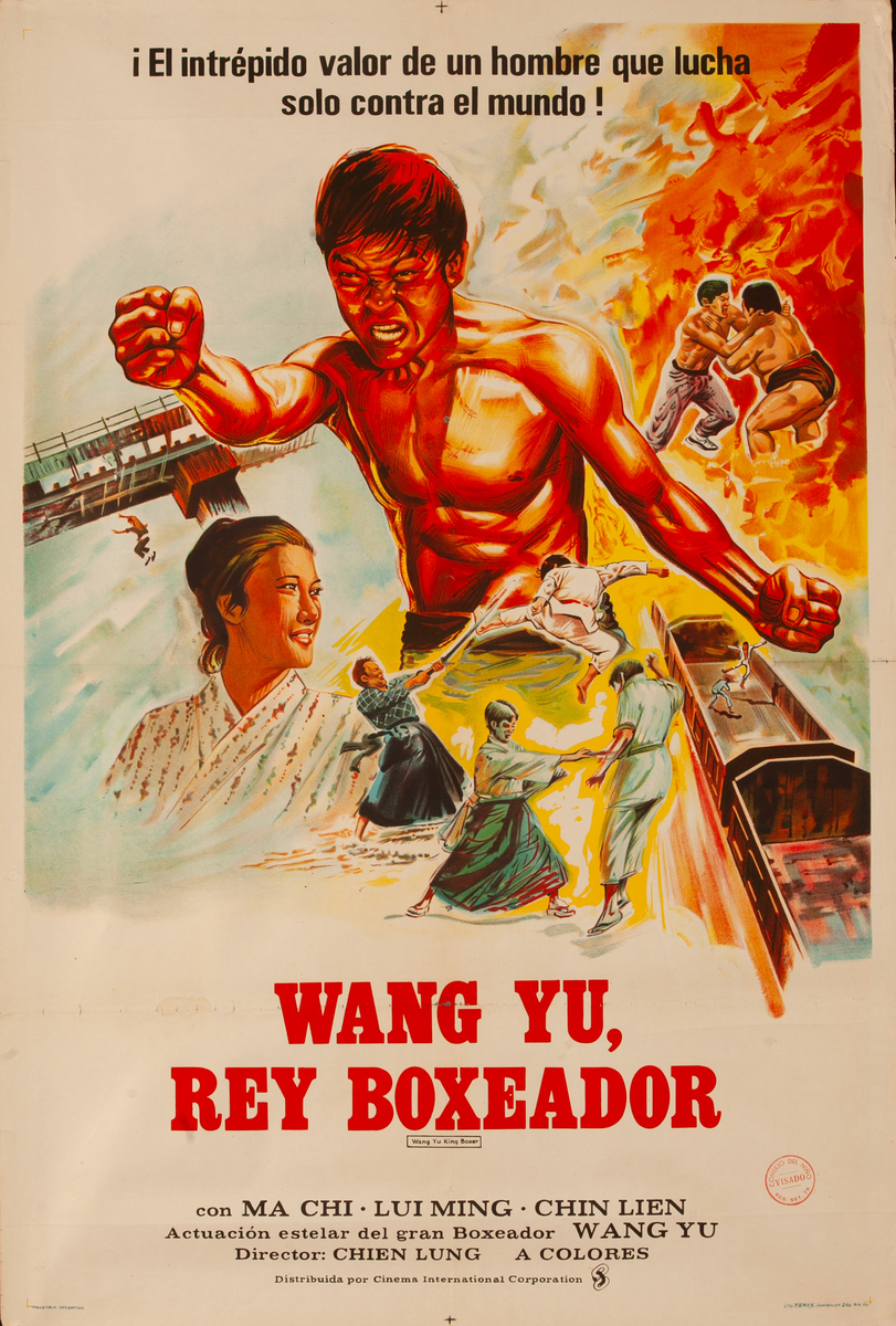 Wang Yu, Rey Boxeador - The Chinese Boxer Kung Fu Movie Poster
