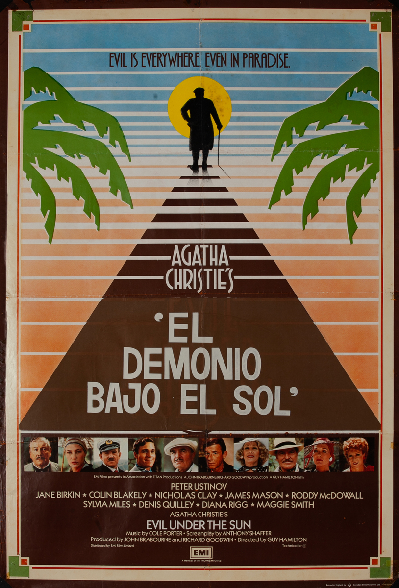 Evil Under the Sun, Argentinean Movie Poster 