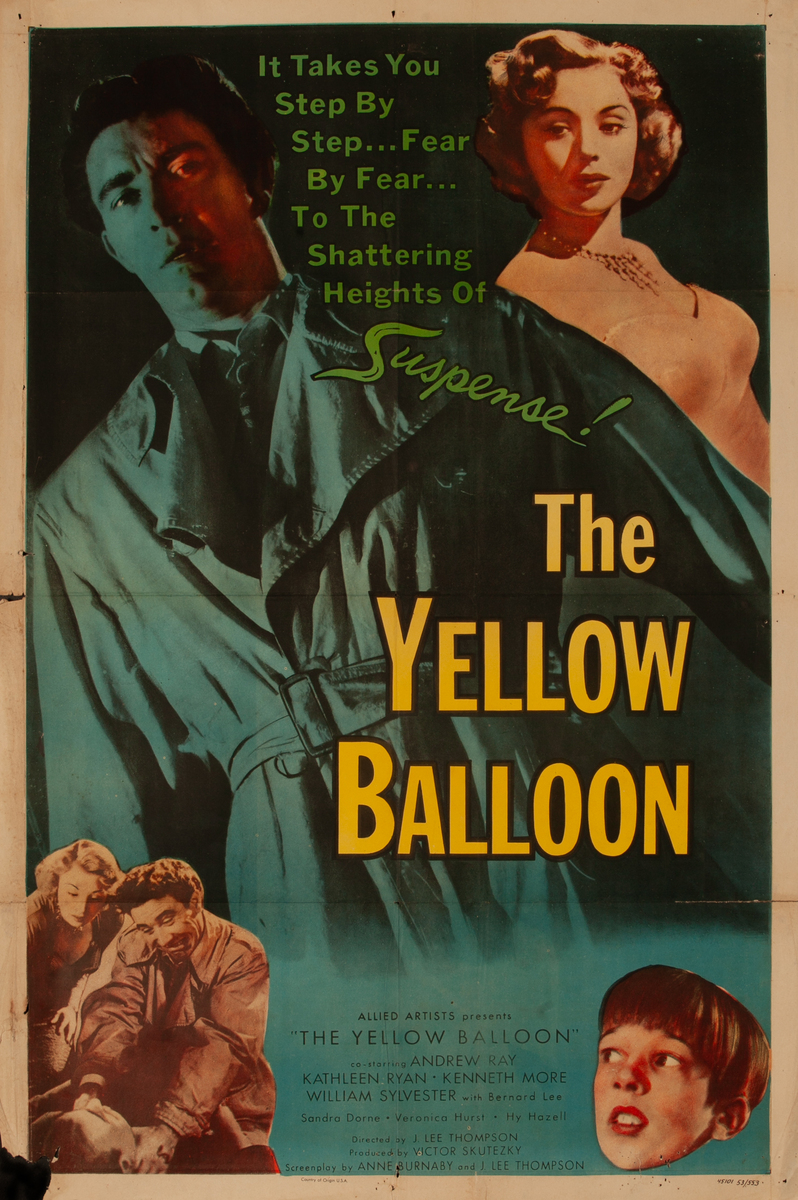 The Yellow Balloon Movie Poster 