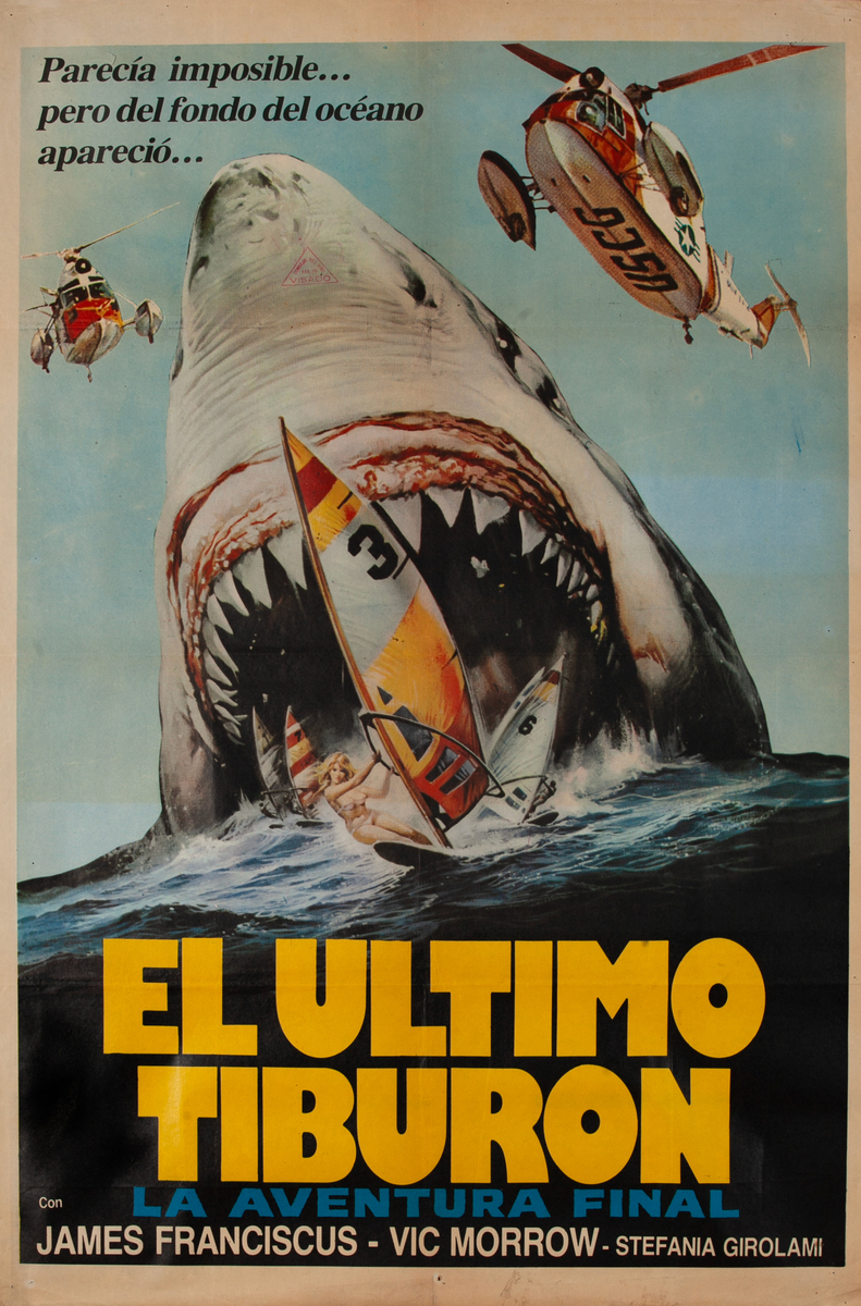 El Ultimo Tiburon, Spanish Movie Poster Great White