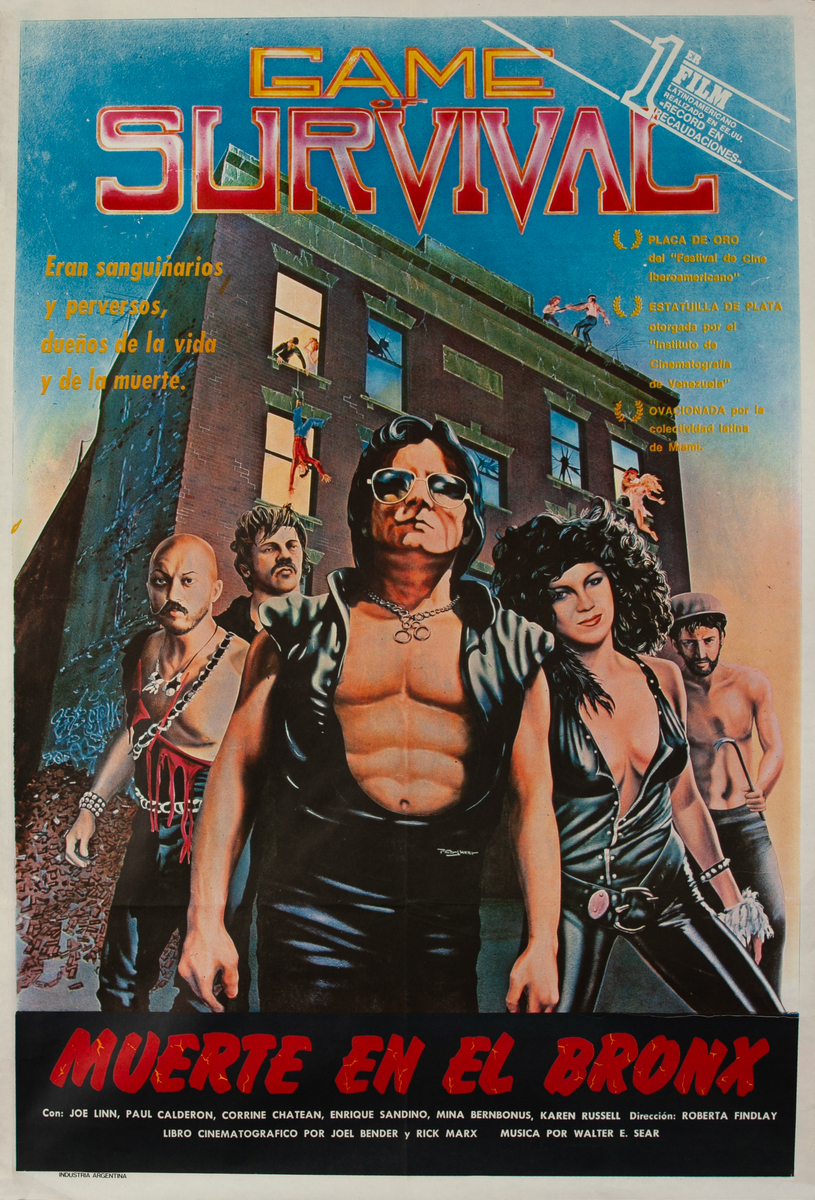 Tenement (also released as Game of Surviva) Argentinean Movie Poster