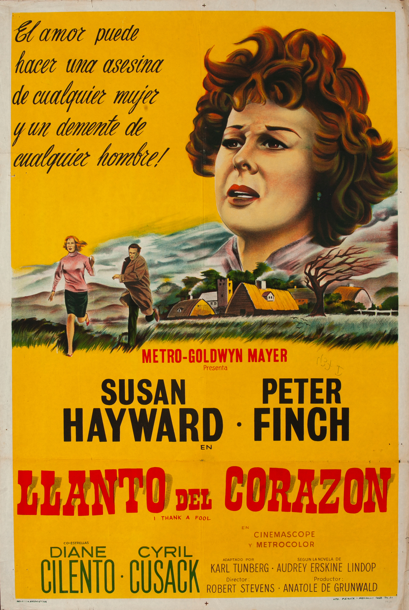 I Thank a Fool, Argentinean Movie Poster 