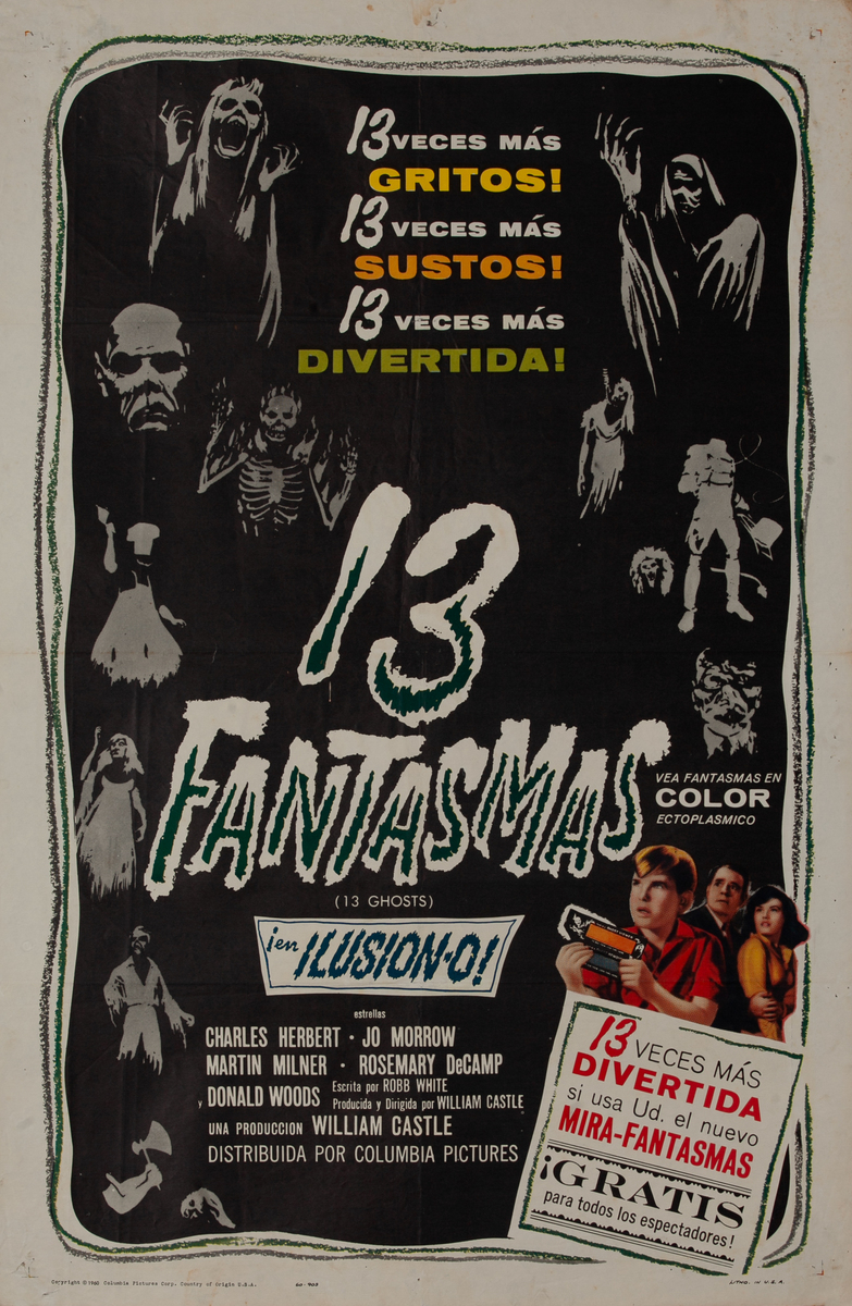 Thirteen Ghosts Spanish Movie Poster