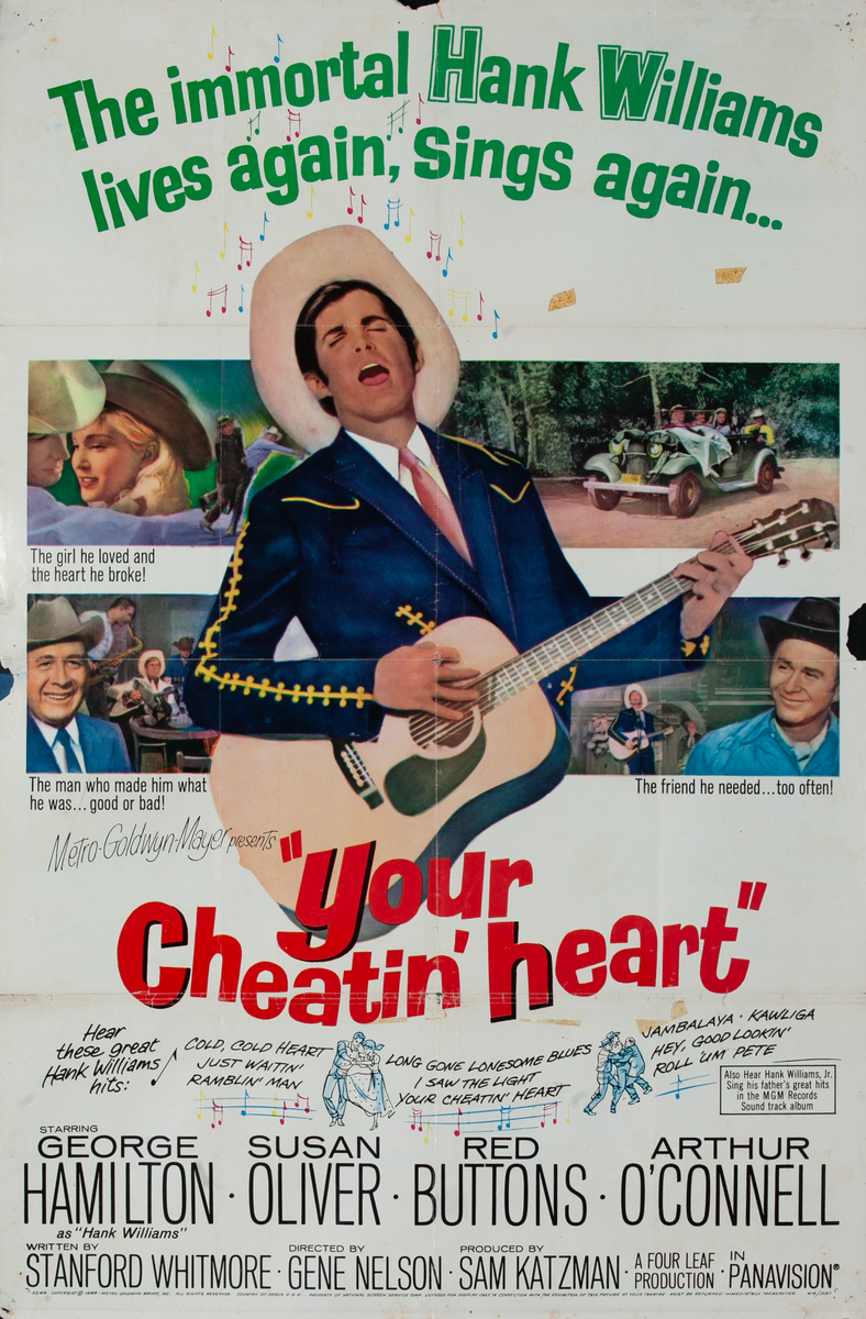 Your Cheatin’ Heart 1 sheet Movie Poster 