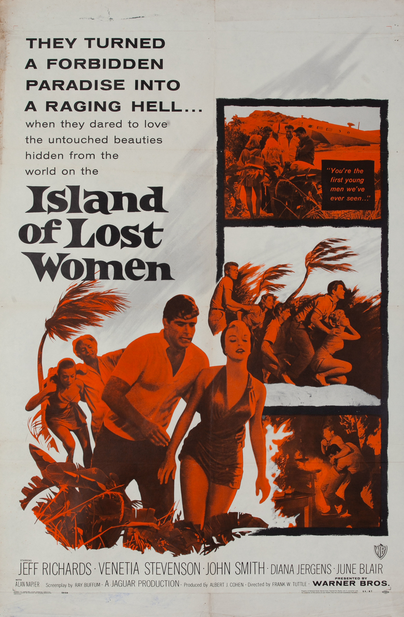 Island of Lost Women 1 Sheet Movie Poster