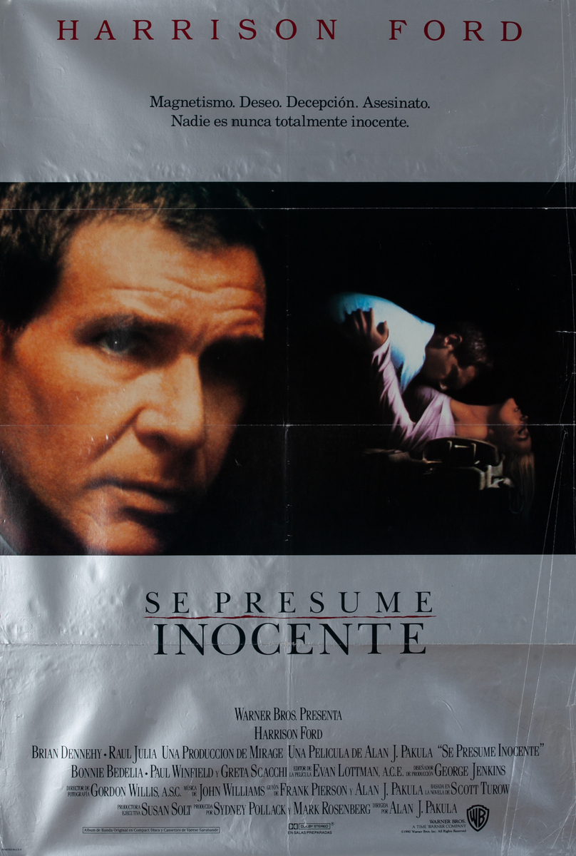 Presumed Innocent, Spanish 1 Sheet Movie Poster