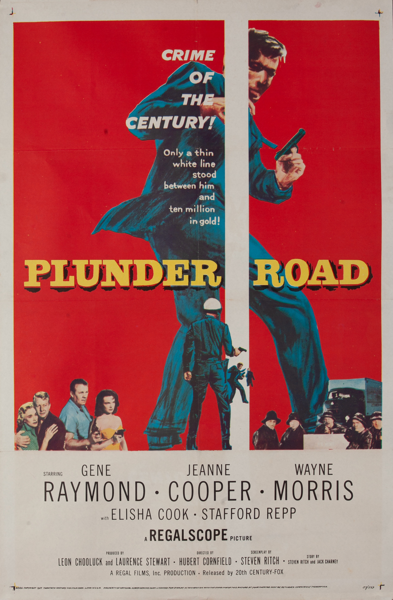 Plunder Road, 1 sheet Movie Poster