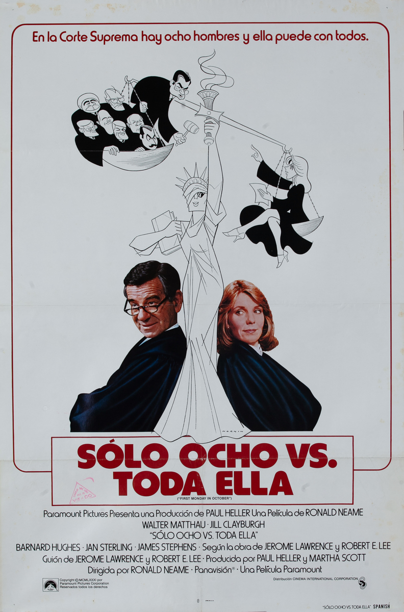 First Monday in October, Spanish 1 Sheet Movie Poster 
