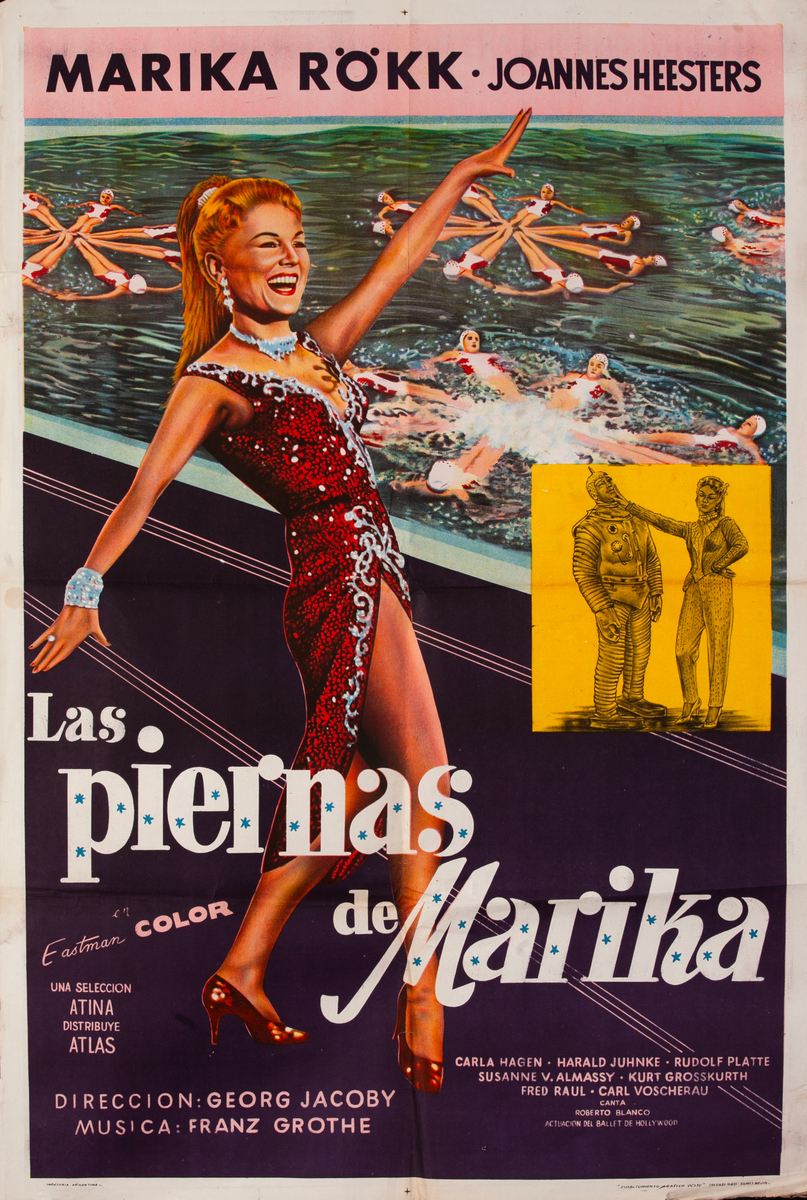 Las Piernas de Marika Argentinian Moviie Poster  Stage Free for Marika