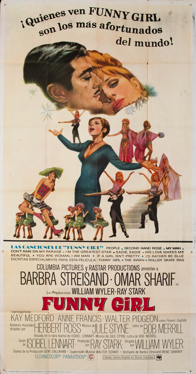 Funny Girl Spanish 3sh Movie Poster 