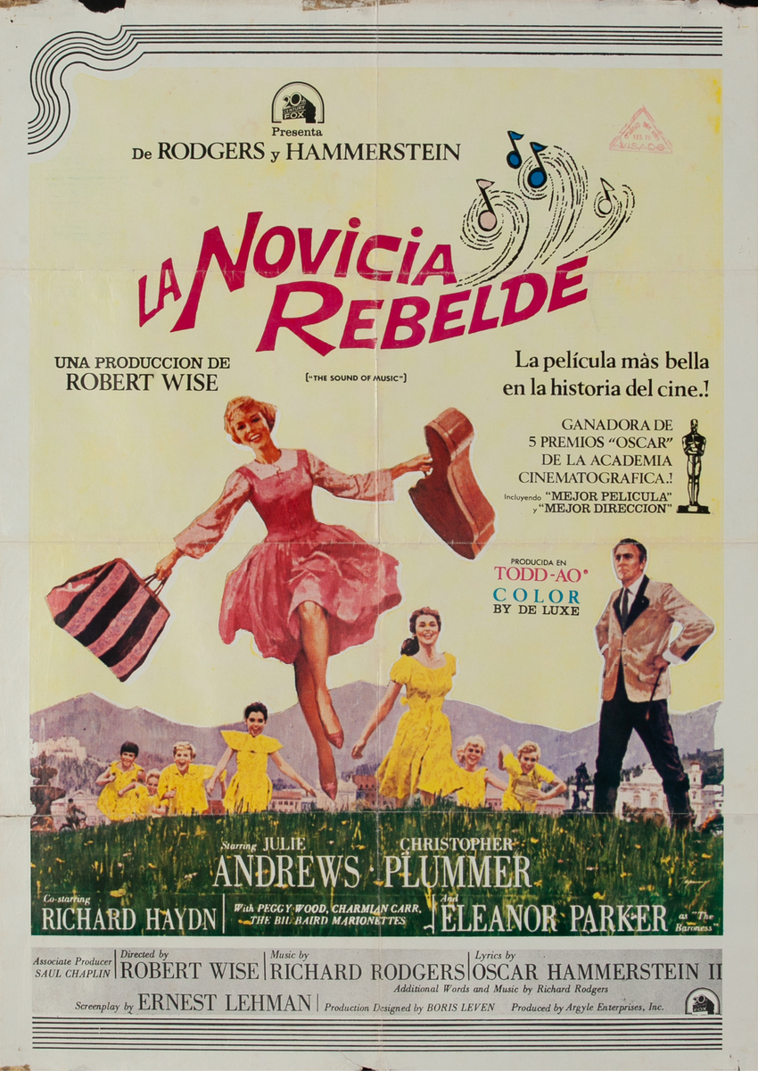 The Sound of Music Spanish Movie Poster