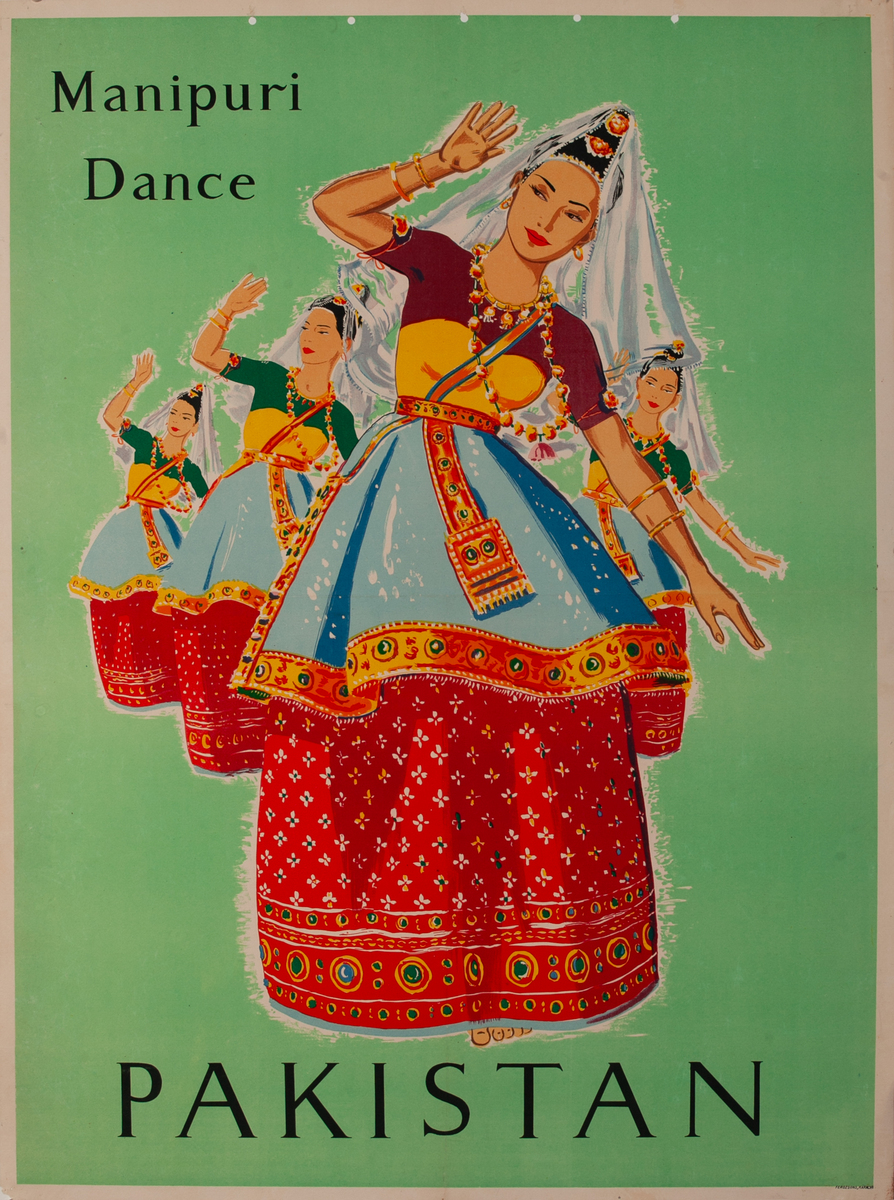 Manipuri Dance Pakistan Travel Poster 