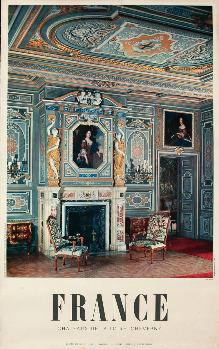 Chateux de Loire French Travel Poster