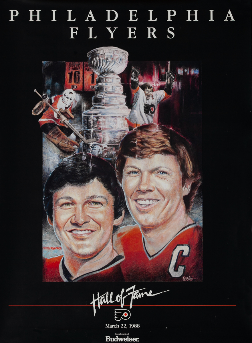 Philadelphia Flyers Hall of Fame Poster