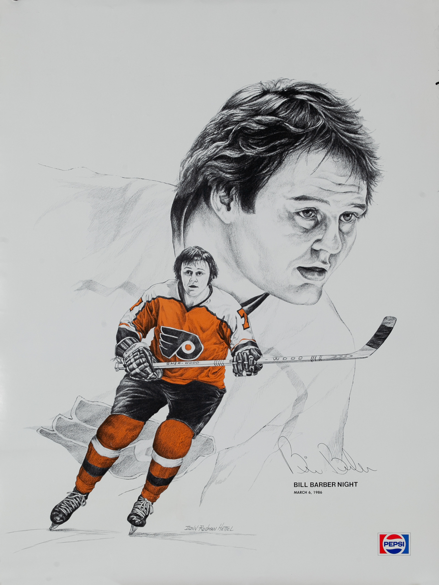 Philadelphia Flyers Bill Barber Night Poster 