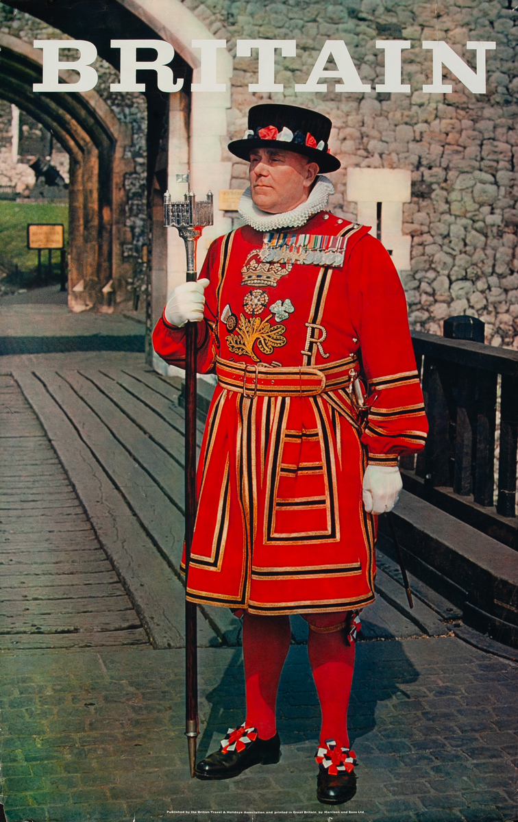 Britain Travel Poster Beefeater Photo 